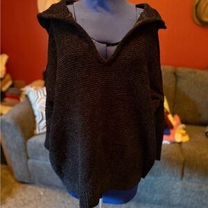 Splendid Black V-Neck Women's Sweater